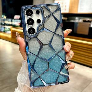 갤럭시S23 S23울트라 입체 그라데이션 글리터 투명 젤리 케이스