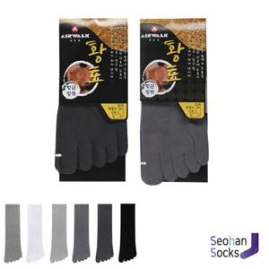 황토함유 발 건강을 돕는 장목 발가락 양말 5족