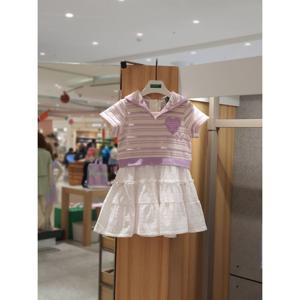 베네통키즈6 아일렛마린원피스 QAOP30531 25/SS