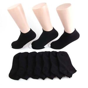 여성용 무지 발목양말 검정(10족)