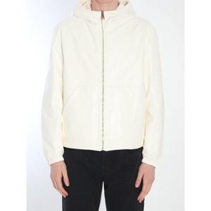 돌체앤가바나 화이트 양가죽 리버서블 후드 재킷 G9BKULGJ022 W