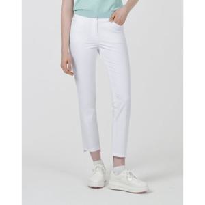 헤지스골프  (HWPA5B311OW) 화이트 여성 앞뒤 편차 레귤러 팬츠