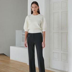 [에고이스트]리본 여밈 볼륨 하프 소매 KH(EQ1KH160)