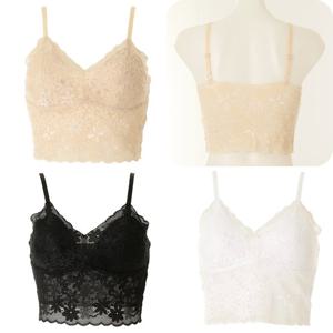 [비너스]노와이어 브라탑 컵란쥬 컵런닝 자카드레이스 시스루 브라 크롭탑 VLGC843