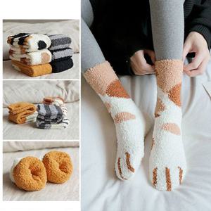 방한양말 임산부양말 귀여운 고양이발 수면양말 1켤레