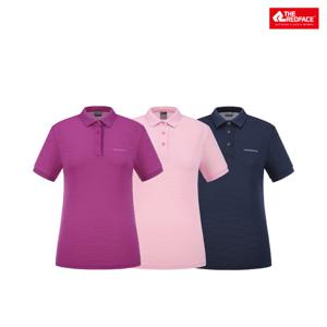 [레드페이스 본사] 쿨자카드요꼬칼라하프우먼티셔츠 REWFTSMBE252