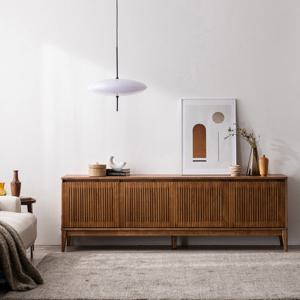 뮤즈 TV 거실장 2000 높은 원목 티비다이 오디오랙