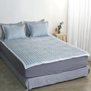 핀스트라이프 시어서커 침대패드 여름이불패드 매트리스 냉감패드 SS