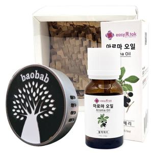 바오밥 차량용 방향제 흑백 이쁜 개성 디퓨저 자동차 카 꽃향 자연스러운 향기로운 안전운전 행운 리필 우정템