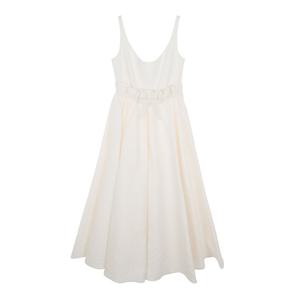 [엘러브] 디올 슬리스리스 리본 드레스 36 에크루 4ET1882