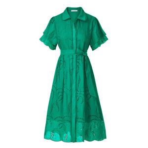 [포커스]더블 슬리브 펀칭 코튼 원피스 PBINF5M1OP3231