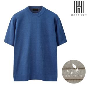 [해리슨] 캐시라이크 라운드 니트 반팔티 SME1151