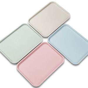 파스텔 사각 트레이 홈 카페 쟁반 접시 L XL