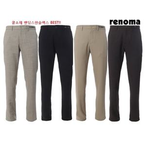 [레노마캐주얼]25년 봄여름 4종 쿨소재 안입은듯편안한 인생슬랙스바지RRBP9123AAS LDA