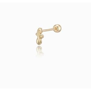 [로이드] 주문제작 러브포엠 이니셜 J 14k 피어싱 LPFL301JG