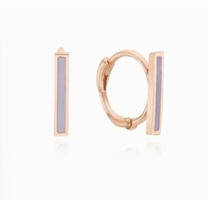 [로이드] 주문제작 에폭시 라벤더 7mm 원터치 14k 귀찌 LOFL4075G