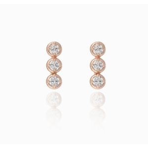 [로이드] 주문제작 다이아몬드세팅  쓰리스톤 귀걸이 LEF23008D