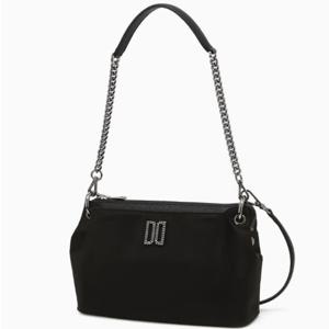 [닥스] 블랙 DD로고 나일론 체인 숄더백 S DCBA5E335BK
