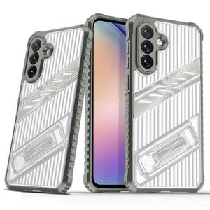 갤럭시퀀텀4 A54 5G 풀커버 범퍼 킥스탠드 반투명 젤하드 케이스