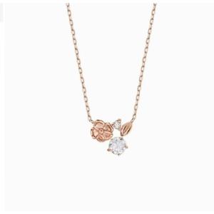 [로이드] 주문제작 탄생화 4월 아네모네 화이트큐빅 목걸이 LNT18042T