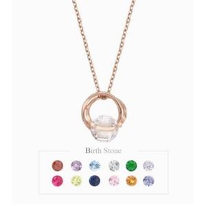 [로이드] 주문제작 데일리베이직 트윈볼륨 탄생석스톤 목걸이 LNT19068T