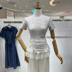 [밸리걸] 언발란스 슬림 티셔츠 226320