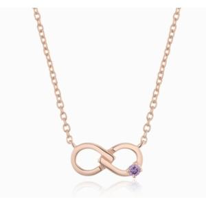 [로이드] 엔드리스 2월 탄생석로즈골드 목걸이 LLNS22228S