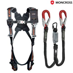 몽크로스 MC-PBF201-Y 프리미엄 그네식 안전벨트 더블죔줄 추락방지 안전그네