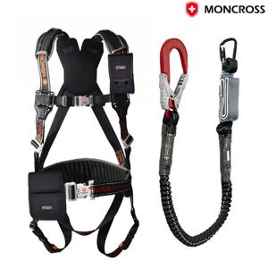 몽크로스 MC-PBF203-S 프리미엄 전체식 안전벨트 싱글죔줄 추락방지안전대