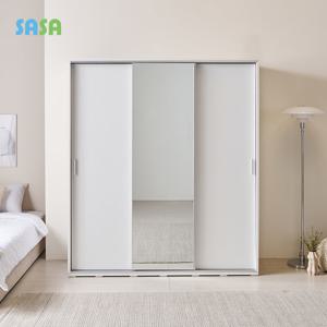 사사가구 마미 23T 빅 슬라이딩 1800거울옷장(선반,행거구성)