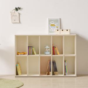 나무뜰 버디 E0등급 2단 책장 와이드형 아기 유아 책장 MRF026C (착불)