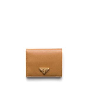 프라다 삼각 로고 사피아노 플랩 지갑 1803452