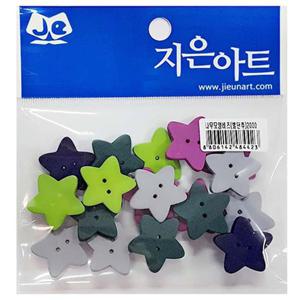 나무 비즈 별단추 2봉 비즈공예 재료 팔찌 만들기