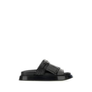 Alexander McQueen T 바 레더 피셔맨 슬라이드 1979105