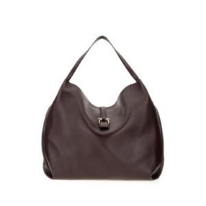 페라가모 AUBERGIN 간치니 카프스킨 숄더백 1663330