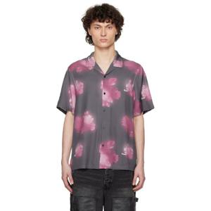 25 FW 수비 남성 그레이   핑크 커스 리조트 S S 셔츠 251088M192010