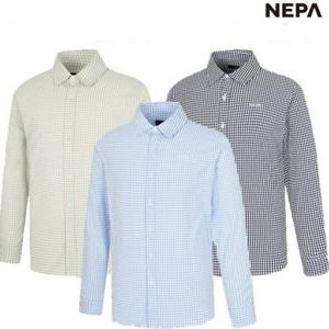 [네파] 남성 등산 남방 라이프 기능성 체크 긴팔 셔츠 7J31541