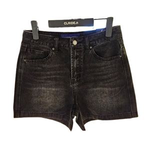 [클라이드]여성 숏 블랙 워싱 데님팬츠 반바지 FPBDP781F