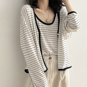 [헤레이스](세트)린넨 나시 가디건_YMSH25SS598