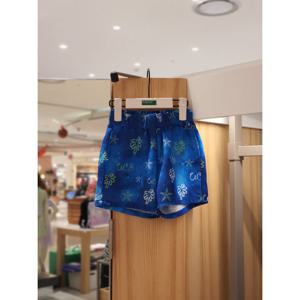 베네통키즈6 야자수 전판 4.5부 팬츠 QAPT12531 25/SS