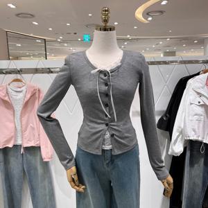 [밸리걸] 레이스 레이어드 티셔츠 223820