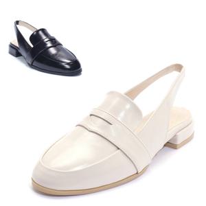 [세라] 여성화 컴포트 슬링백 C23G400 블랙 아이보리 2CM