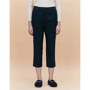 헤지스 여성 25SS 크롭 슬림핏 밴딩 치노 팬츠 네이비 HSPA5BC41N2