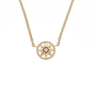 [엘러브]디올 로즈드방 네크리스 옐로우골드 다이아몬드 5ET0684