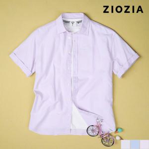 [지오지아] 오버핏 코튼 반팔 셔츠 (AED2WC3201)