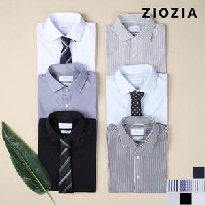 [지오지아] 세미와이드 카라 트리코트 반팔 드레스 셔츠 I (ABD2WD1201)