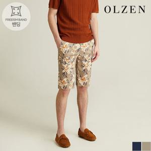 [올젠] 메이페어 플라워 하프 팬츠 (ZOD2PH1341)