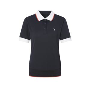 헤지스골프  (HWTS5B312N3) 네이비 여성 반팔 폴로 티셔츠