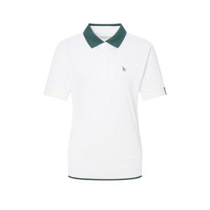 헤지스골프  (HWTS5B312OW) 화이트 여성 반팔 폴로 티셔츠