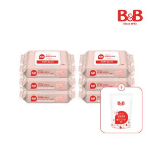 [증정][60매x6팩] 자몽식초를담은 유아용품 장난감 세정티슈 60매 (+세제 800ml증정)